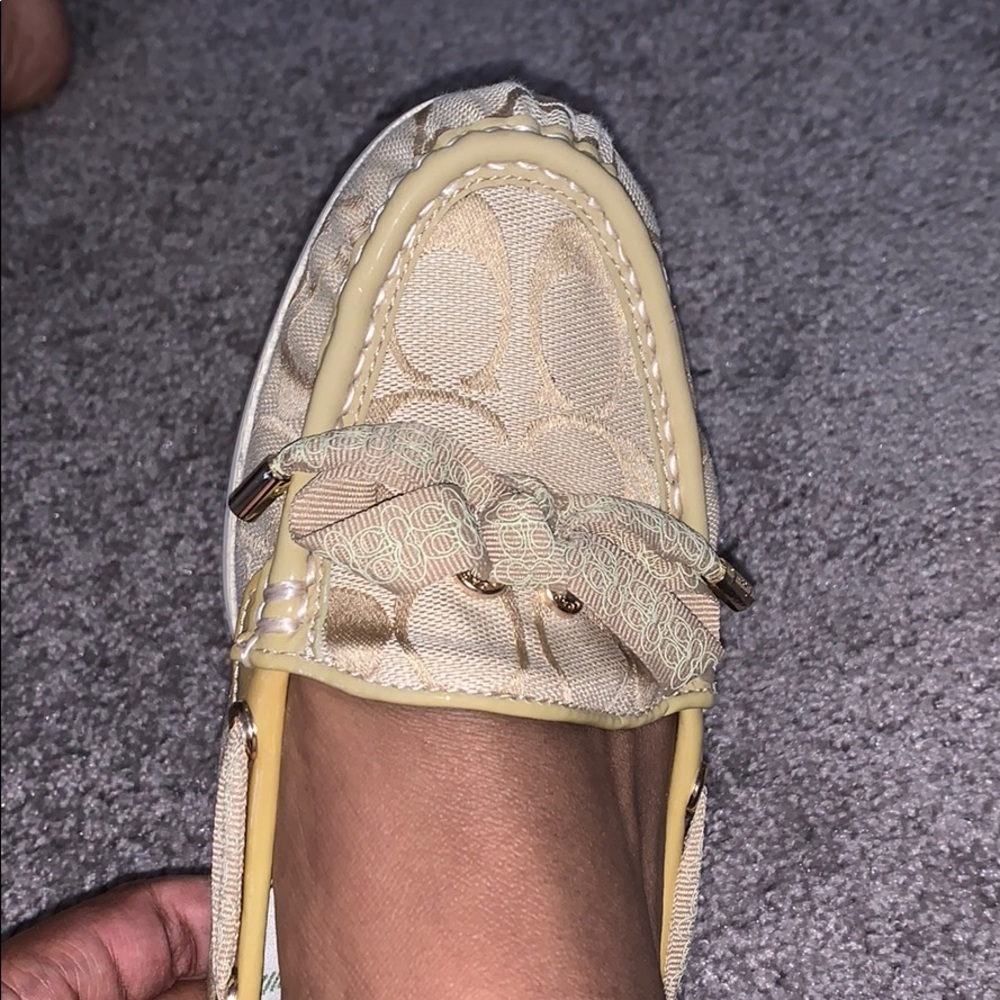 Coach Loafers, Size 11, Light Khaki/Sand